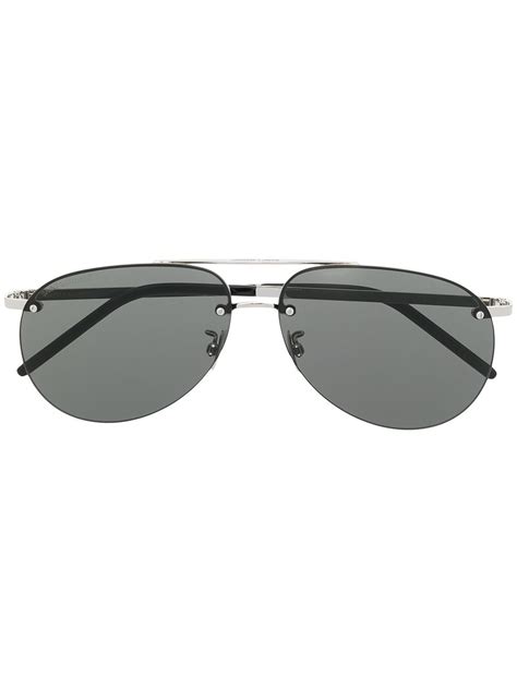 Saint Laurent: Silver New Wave SL 299 Sunglasses 